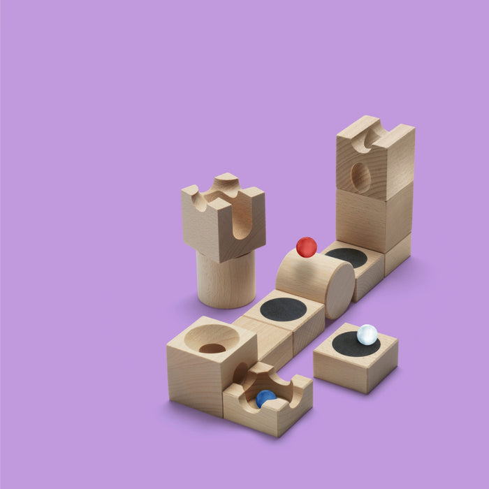CUBORO JUMP - Extra Set of 12 - Wooden Marble Run - Online, Australia
