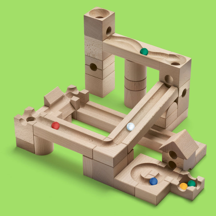 CUBORO Junior - Set of 40 - Wooden Marble Run - Online, Australia