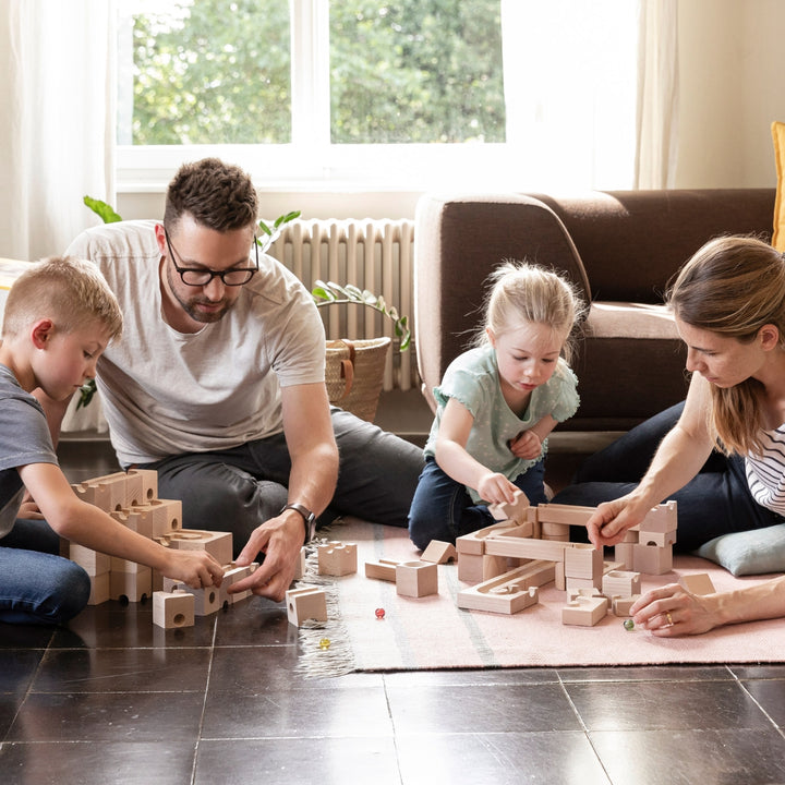 CUBORO Junior - Set of 40 - Wooden Marble Run - Online, Australia