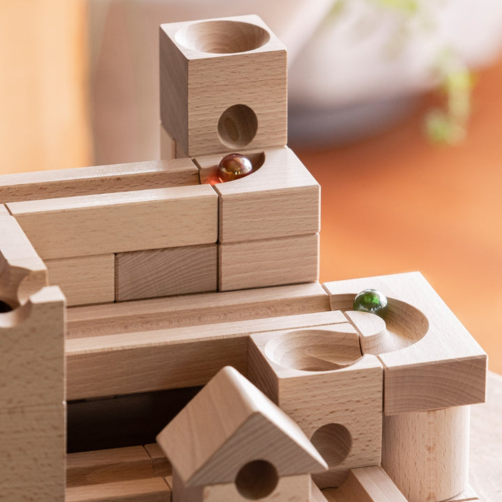 CUBORO Junior - Set of 40 - Wooden Marble Run - Online, Australia