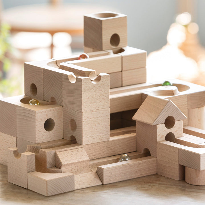 CUBORO Junior - Set of 40 - Wooden Marble Run - Online, Australia