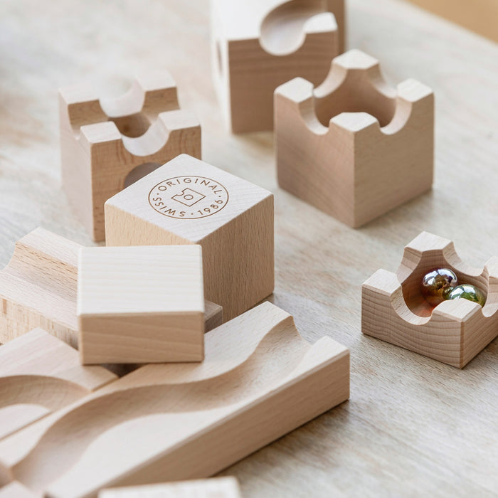 CUBORO Junior - Set of 40 - Wooden Marble Run - Online, Australia