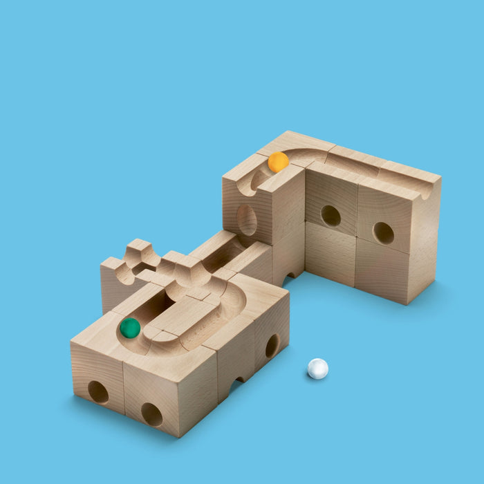 CUBORO Speed - Set of 16 - Wooden Marble Run - Online, Australia