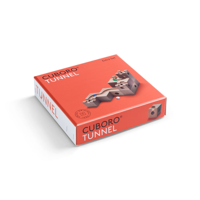 CUBORO Tunnel - Set of 16 - Wooden Marble Run - Online, Australia
