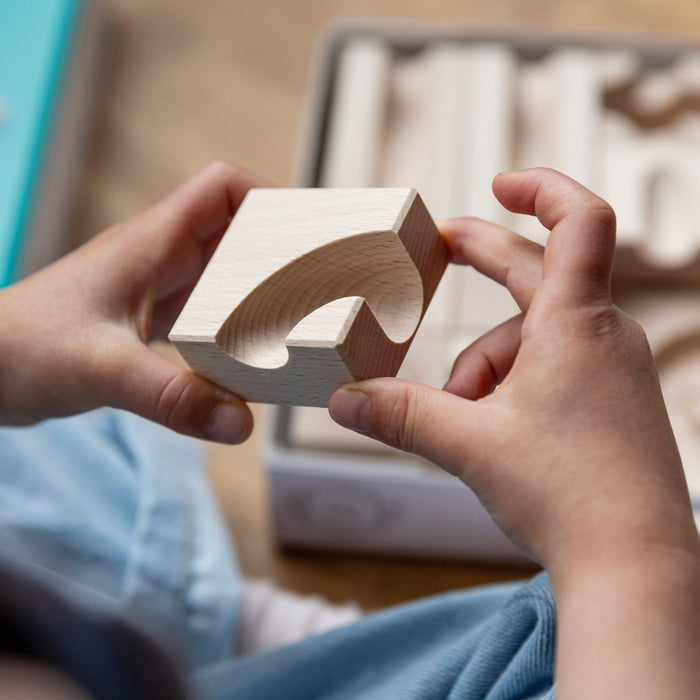 CUBORO WAVE - Extra Set of 22 - Wooden Marble Run - Online, Australia