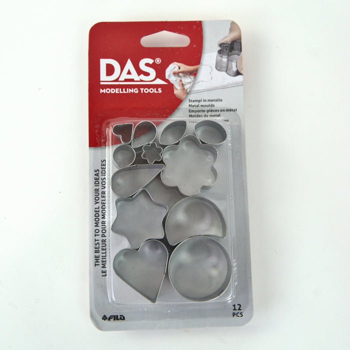 F344000 DAS Tools Blister 12 Metal Clay Cutters