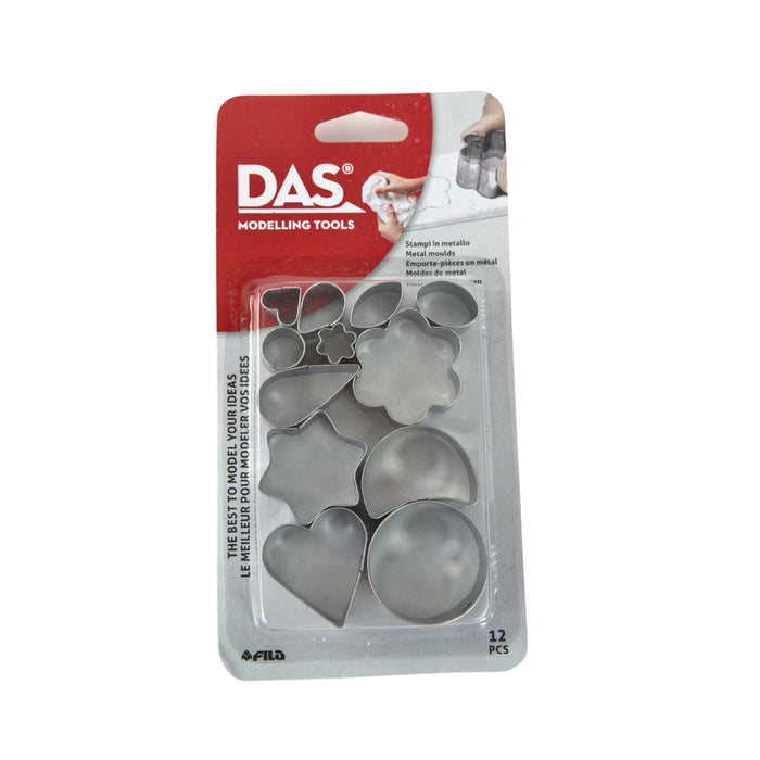 F344000 DAS Tools Blister 12 Metal Clay Cutters