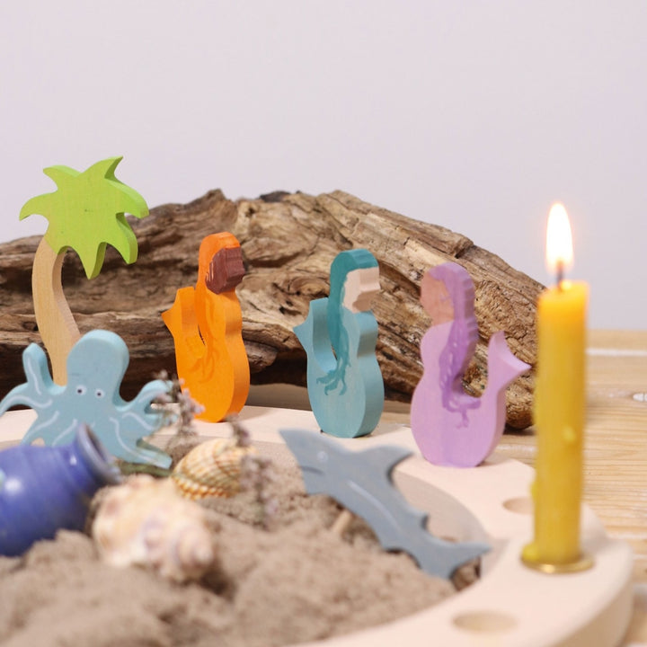 GR-03460 Grimm's Mermaid Candle Holder Decoration