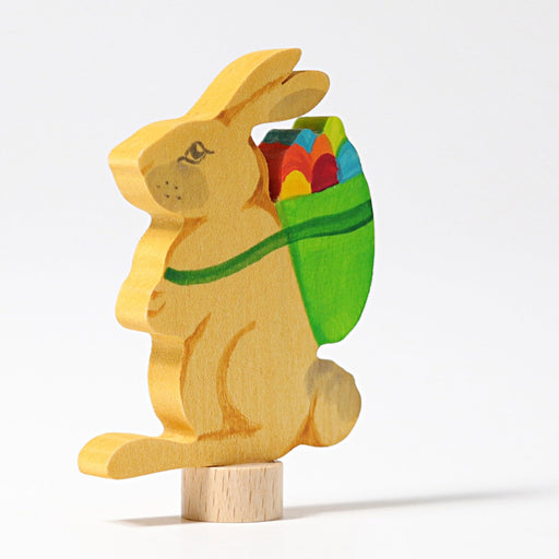 GR-04231 Grimm's Decorative Figure Rabbit with Basket