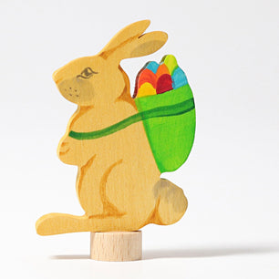 GR-04231 Grimm's Decorative Figure Rabbit with Basket