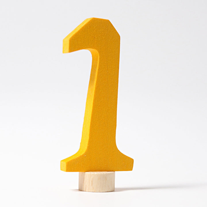GR-04510 Grimms Number 1 Candle Holder Decoration