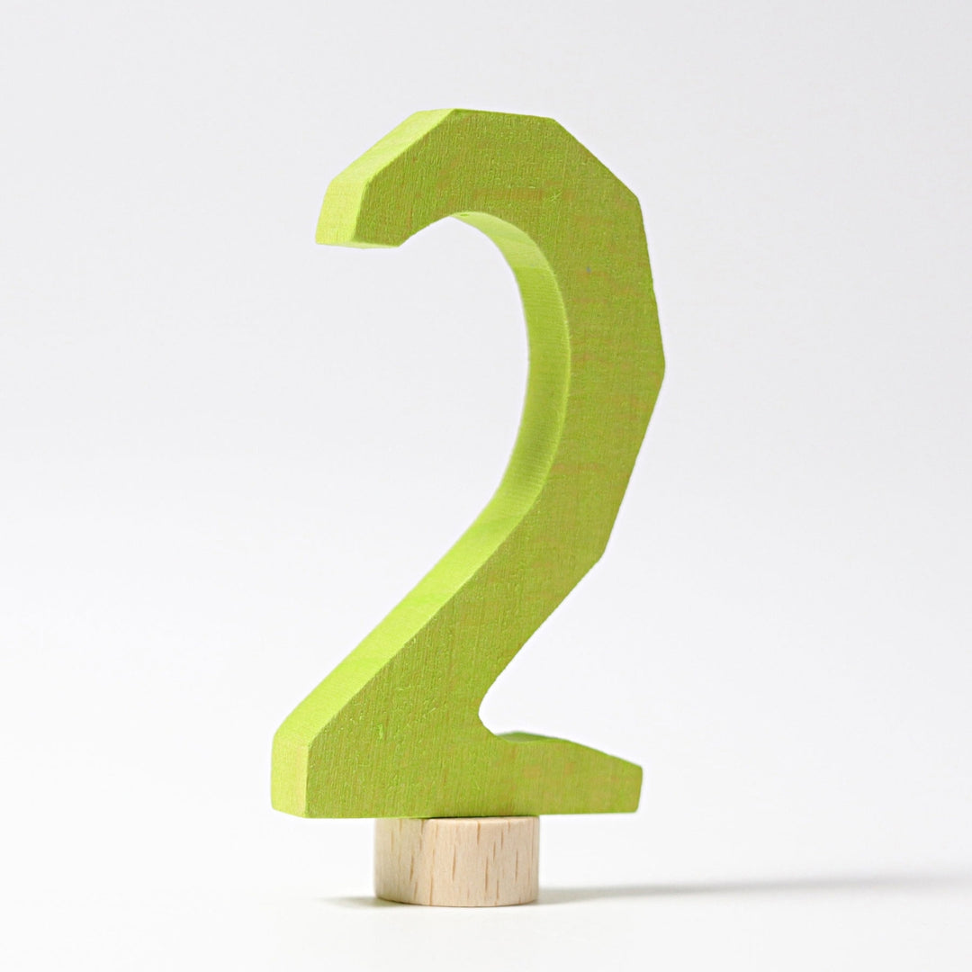 GR-04520 Grimms Number 2 Candle Holder Decoration