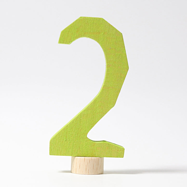GR-04520 Grimms Number 2 Candle Holder Decoration