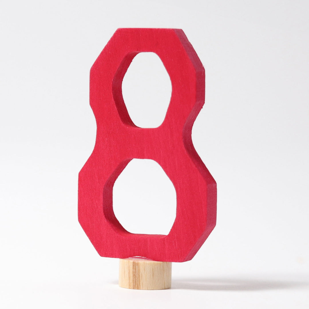 Number 8 Candle Holder Decoration Anthroposophical