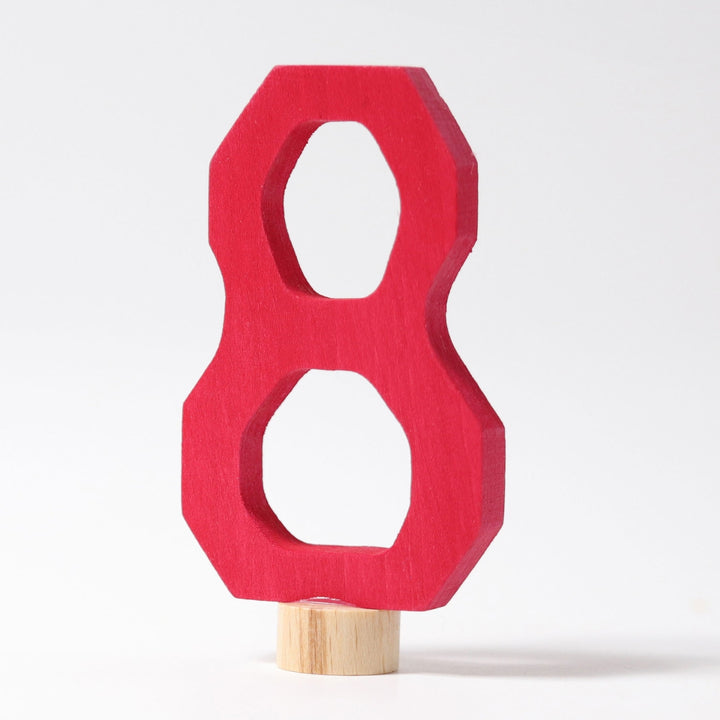 Number 8 Candle Holder Decoration Anthroposophical
