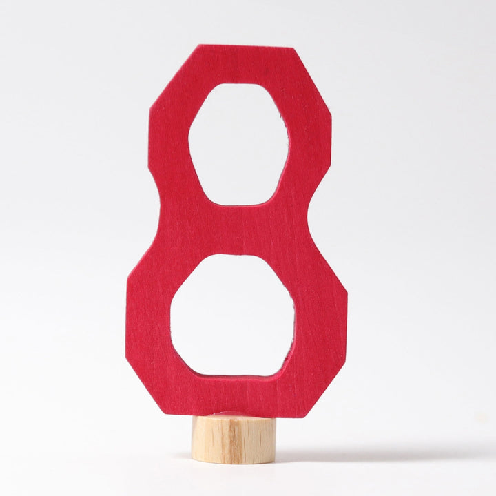 Number 8 Candle Holder Decoration Anthroposophical