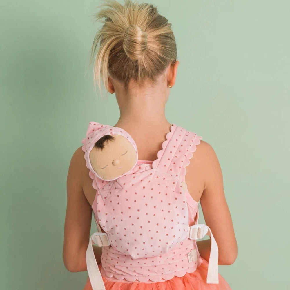 Dinkum Dolls Accessory - Carrier - Petal, Strawberry - Olli Ella - Australia