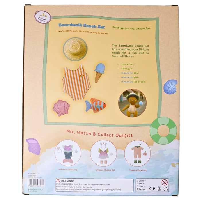 Dinkum Dolls Clothing - Outfit Set - Boardwalk Beach - Olli Ella Seashell Shores 2026 - Australia