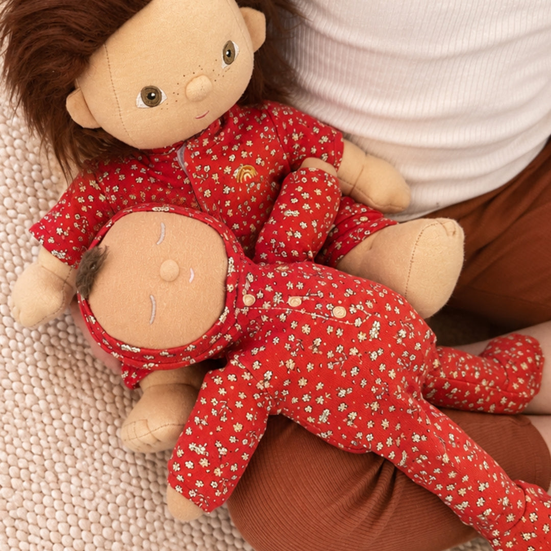 Dozy - Pie Hollyrose - Burgundy  - Olli Ella Dinkum Doll Christmas Holiday Hollow Edition 2026 - Australia