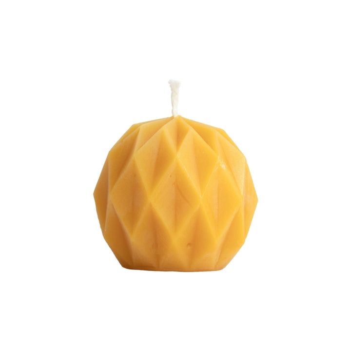 Dipam Beeswax Diamond Candles 6x6cm, Box of 9 - Speherical - Online, Australia