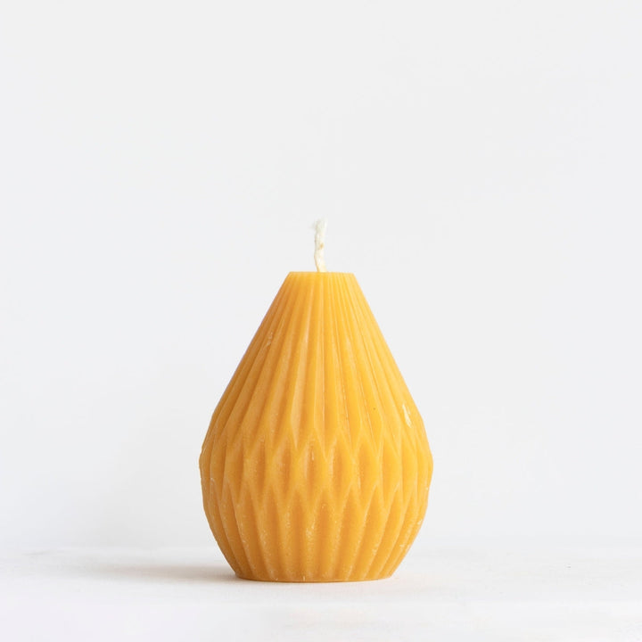 Dipam Beeswax Diamond Candles 6x7.5cm, Box of 6 - Pear Shaped - Online, Australia