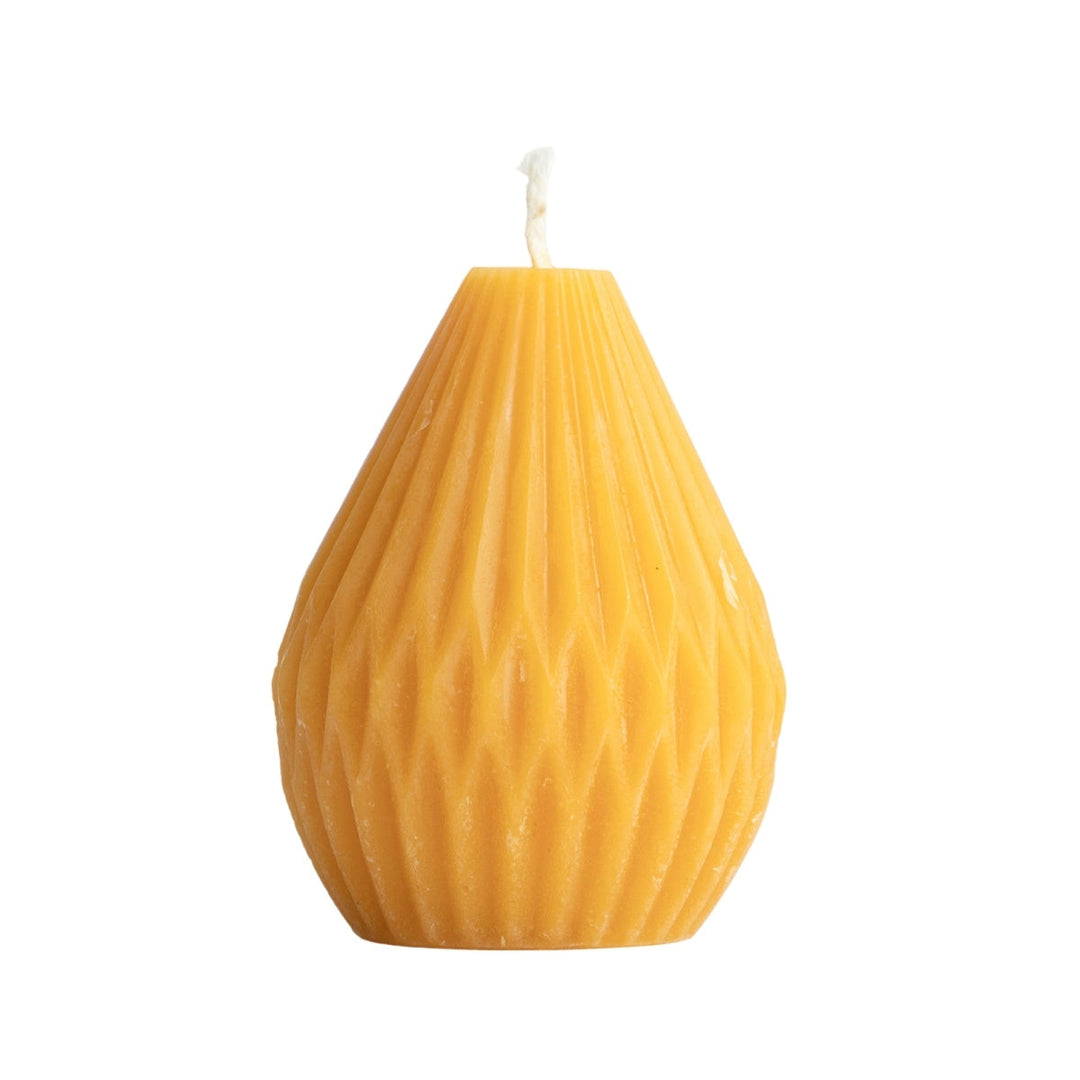 Dipam Beeswax Diamond Candles 6x7.5cm, Box of 6 - Pear Shaped - Online, Australia