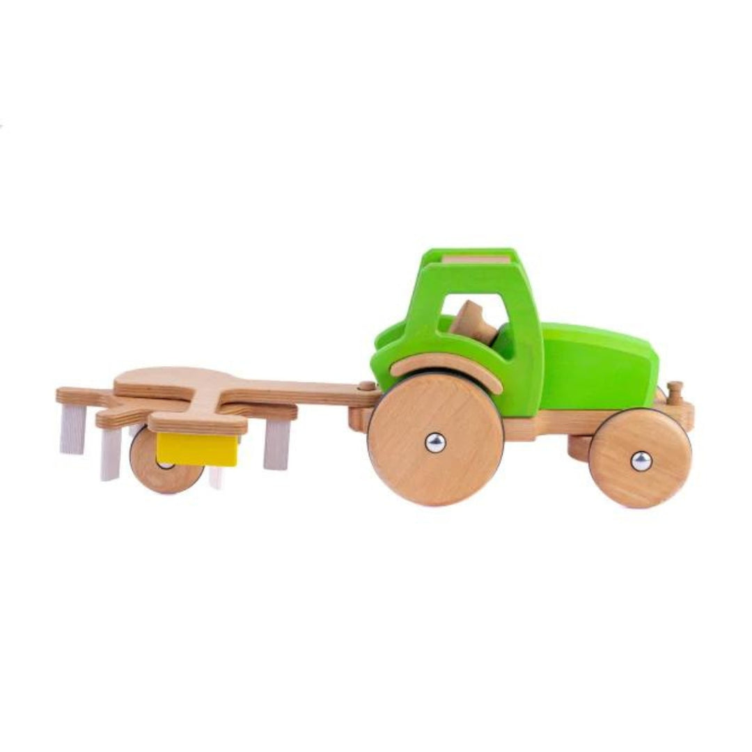 DY-180497 Dynamiko Wooden Tractor Accessory Rotary Rake