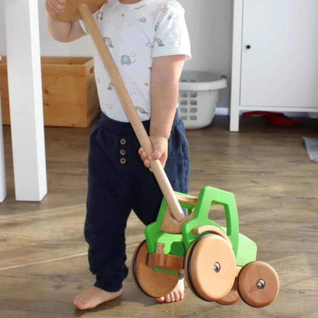 DY-180442 Dynamiko Wooden Tractor MIO with handlebar