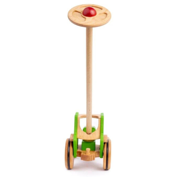 DY-180442 Dynamiko Wooden Tractor MIO with handlebar