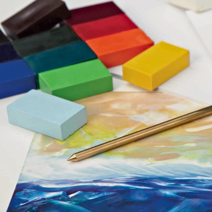 Encaustic Art Hot Wax Art Metal Scribing Tool and Blocks