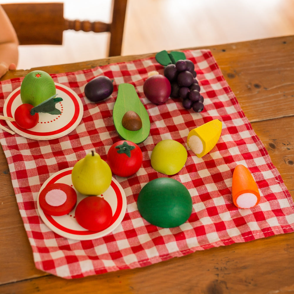 Erzi Play Food Assorted Vegetables, Fruits