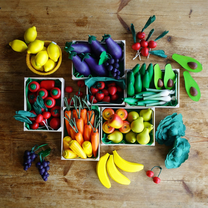 Erzi Play Food Assorted Vegetables, Fruits for Children's Pretend Play from Australia