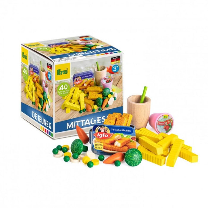 Erzi Lunch Assortment Wooden Play Food for Children's Pretend Play from Australia