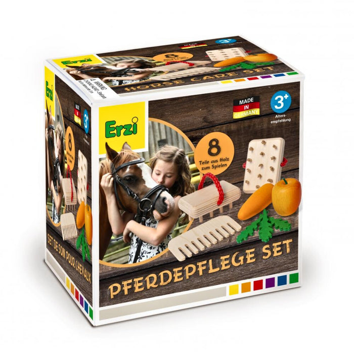 Erzi Wooden Pretend Play Toy Horse Care Set from Australia