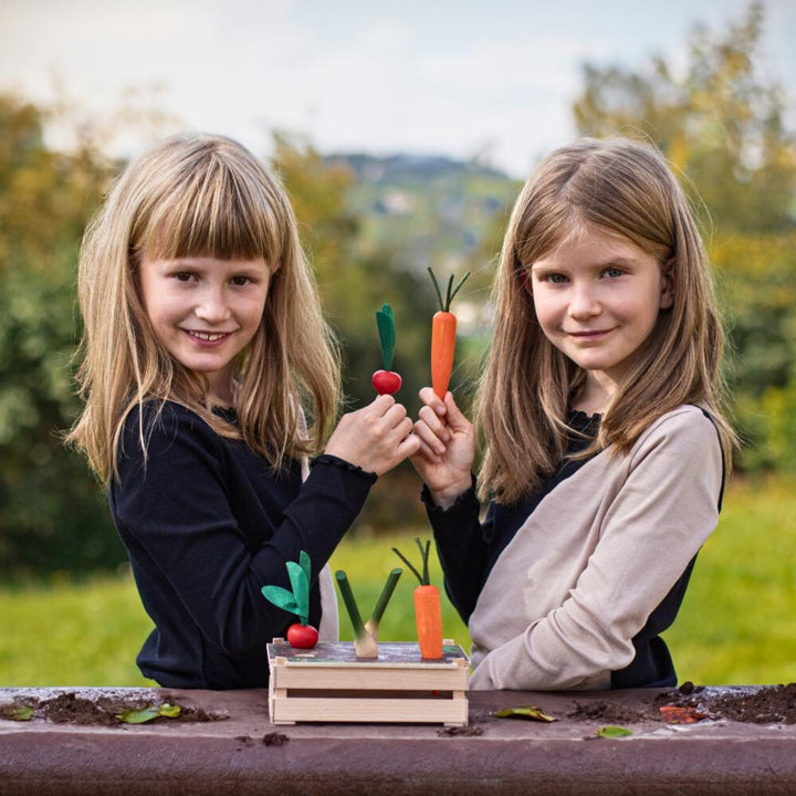 Erzi Wooden Educational Toy Vegetable Garden Patch from Australia