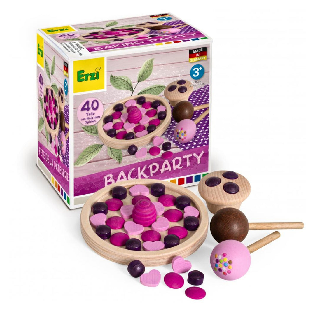 Erzi Baking Party Assortment Wooden Play Food for Children's Pretend Play from Australia