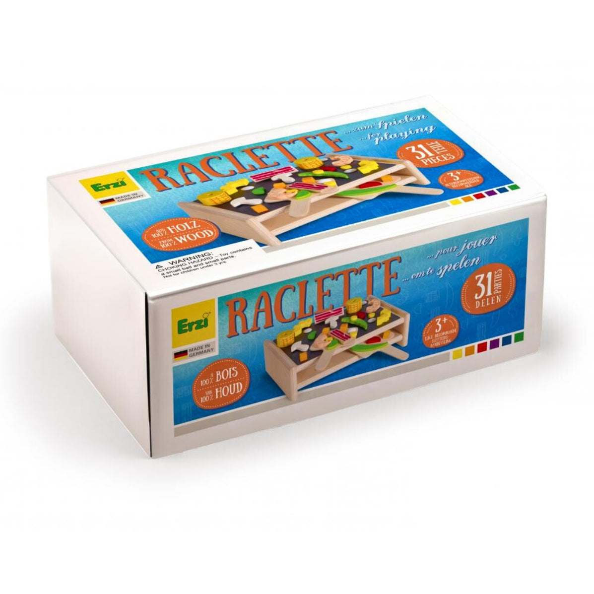 Erzi Prune En Bois Multicolore – Jouet Alimentaire 2,8 X 4,7 Cm – Fabrication Allemande – Hêtre Laqué – Dès 3 Ans