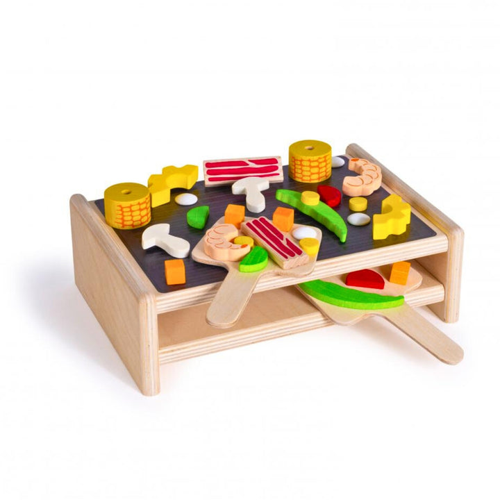 Erzi Raclette Party Grill Wooden Play Food for Children's Pretend Play from Australia
