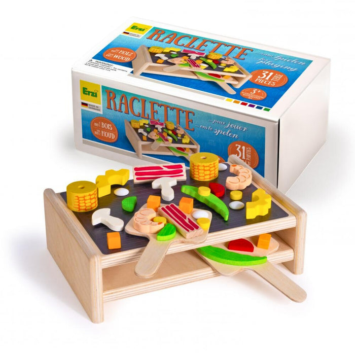 Erzi Raclette Party Grill Wooden Play Food for Children's Pretend Play from Australia