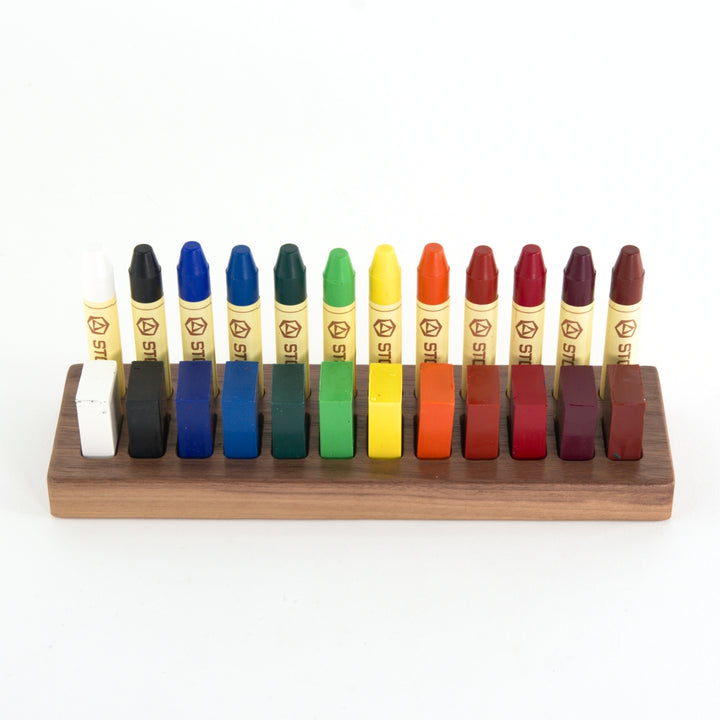 TFJ-12-12-STKMAR-LIGHT-BUN From Jennifer Crayon Holder for STOCKMAR 12 Stick & 12 Block Crayons