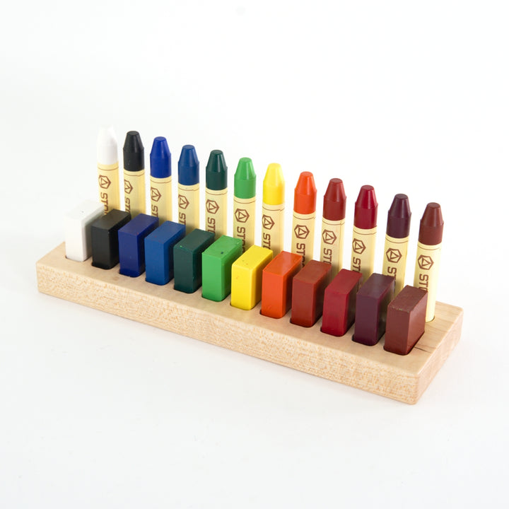 TFJ-12-12-STKMAR-LIGHT-BUN From Jennifer Crayon Holder for STOCKMAR 12 Stick & 12 Block Crayons