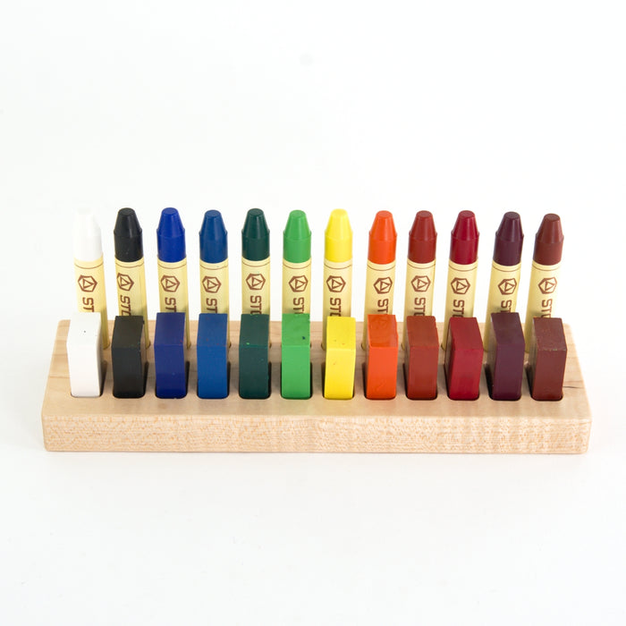 TFJ-12-12-STKMAR-LIGHT-BUN From Jennifer Crayon Holder for STOCKMAR 12 Stick & 12 Block Crayons