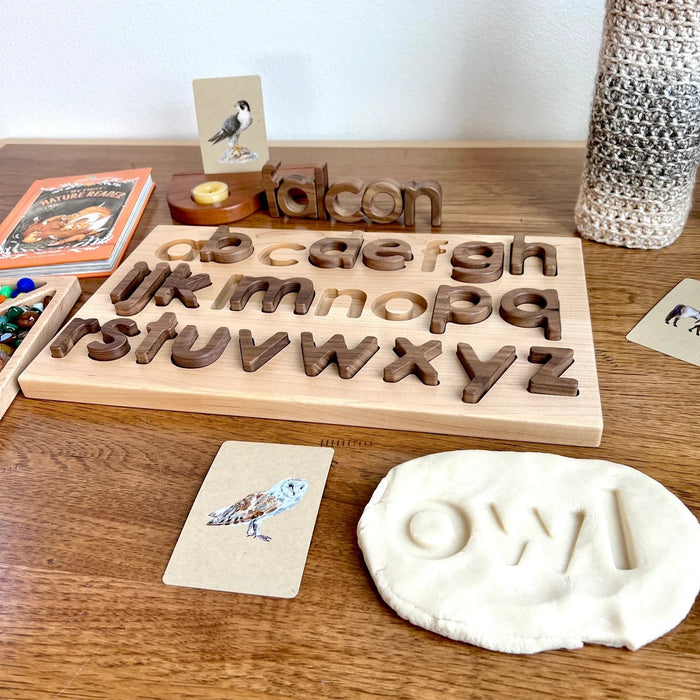 From Jennifer Lowercase Alphabet Letters Puzzle Maple Board