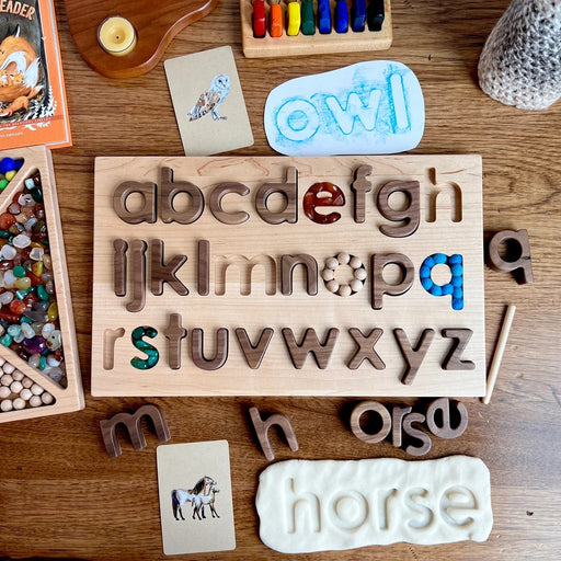 From Jennifer Lowercase Alphabet Letters Puzzle Maple Board