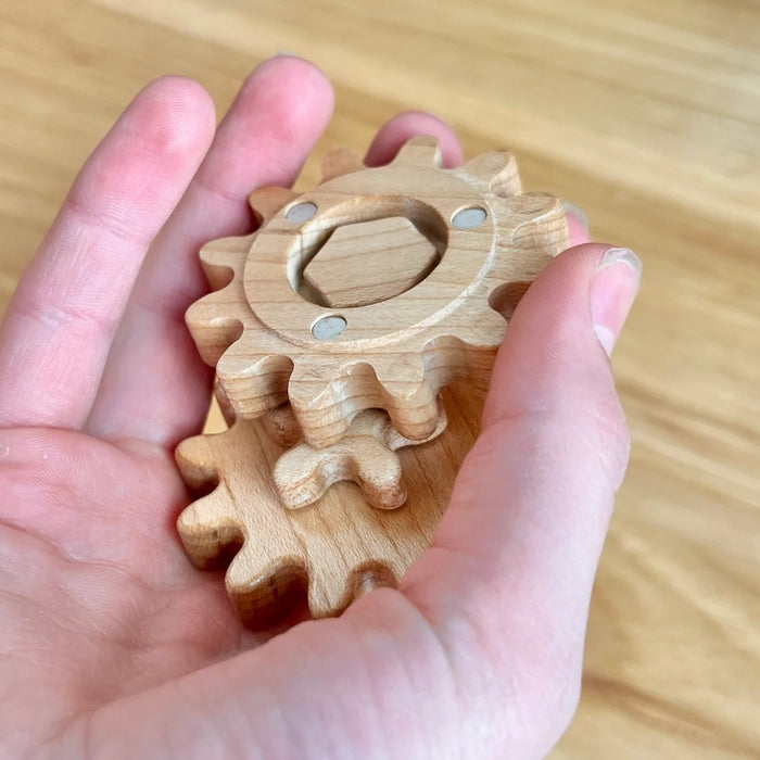 From Jennifer Wooden Gear Fidget Spinner
