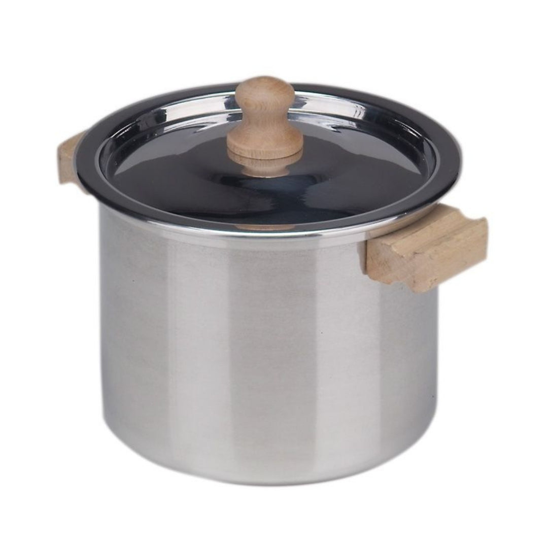 Gluckskafer Aluminum Play Pot 10cm - Wooden Handles with Lid, High from Australia
