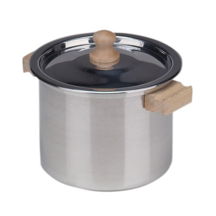 Gluckskafer Aluminum Play Pot 10cm - Wooden Handles with Lid, High from Australia