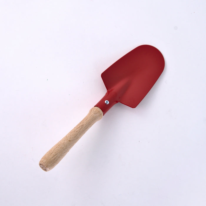 NI-535114 Gluckskafer Metal Hand Trowel - Round Small 22cm Red