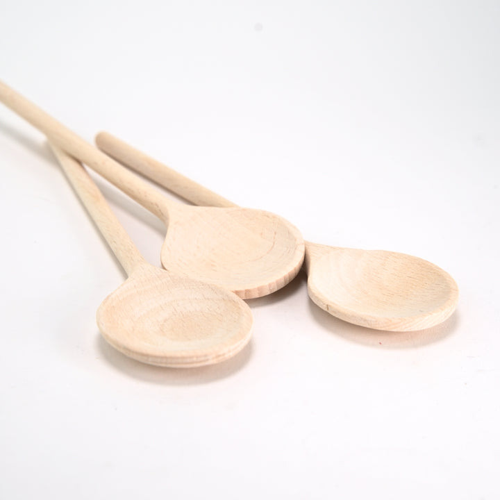 NI-530535 Gluckskafer Wooden spoon round no hole 18 cm