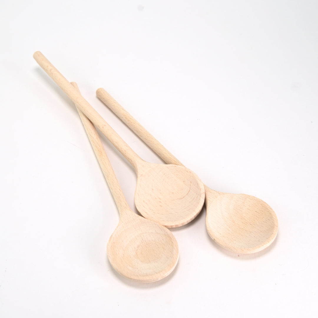 NI-530535 Gluckskafer Wooden spoon round no hole 18 cm